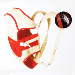 Angelo Porte bébé kangourou Beige & Rouge