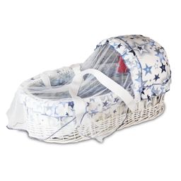 Couffin portable avec moustiquaire bébé-bleu