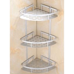 Étagère de coin de salle de bain 3 niveaux
