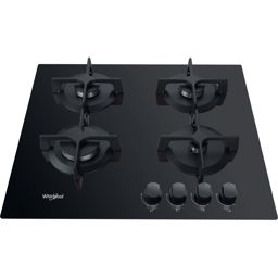 Whirlpool table de cuisson gaz 4 foyers GOB616NB