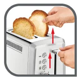Tefal grill pain inox 850W TT321D10