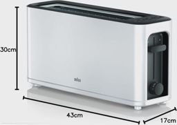 Braun  Grille pain HT 3110 WH 1000watts