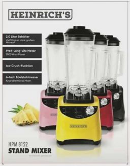 heinrich's 2 Liter blender HPM 8152-2800 Watt