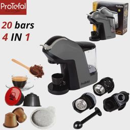 Protefal machine à café  cafetiere 20 bars 4 en 1 EM-308 G