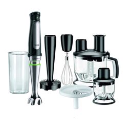 Braun mélangeur en acier inoxydable noir MQ 7087X