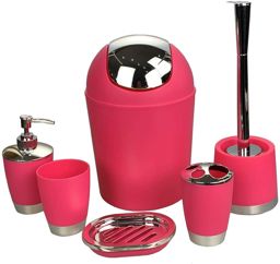 Ensemble de salle de bain 5 pièces Rose