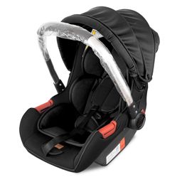 Chanou Kids Siége auto avec bras en aluminium Noir