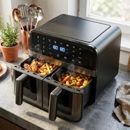 AIWA  Friteuse  airfryer  Futago AFR-9000 double baque 9l