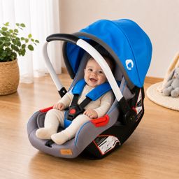 Chanou Kids Siége auto bébé avec bras en aluminium Bleu 2