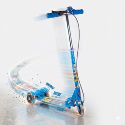 Trottinette Cars Enfants 3 roues  avec frein a main aluminum