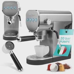 Cafetière ProfiCook 1265 Poudre et Capsules 19 Bars