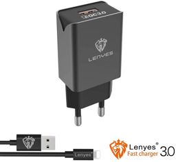 Lenyes LCH086I QC 3.0  USB chargeur universel avec câble 3A