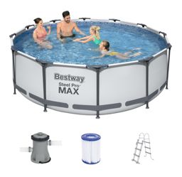 Bestway piscine hors sol ronde Steel 56418