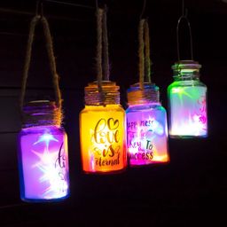Effet Doré au Verre Lumières complet 4 Bouteilles
