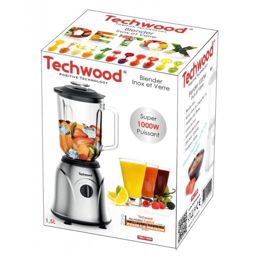 Techwood Super Blender Bol Verre 1000W Tbli-1060