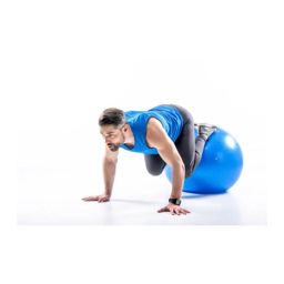 Fitness Ballon De Gym Avec Pompe 85 Cm Bleu