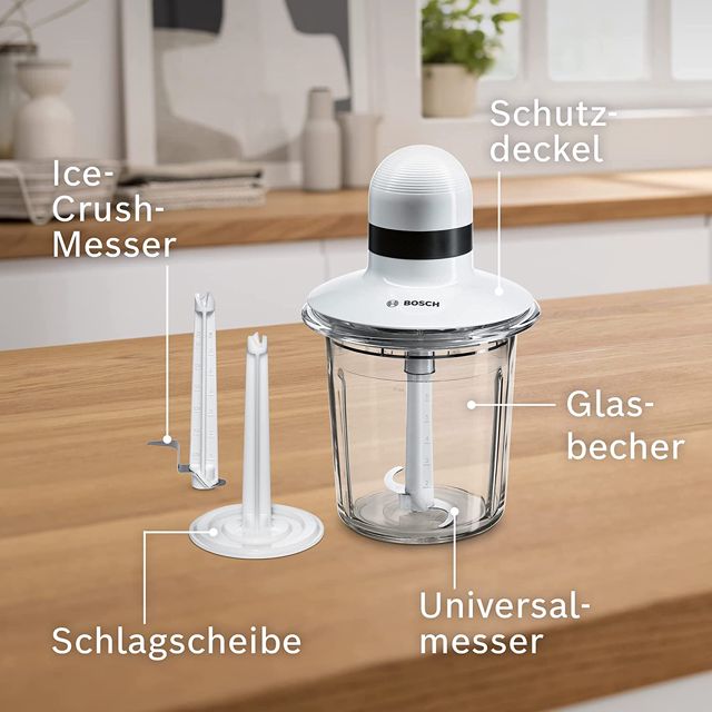 Bosch hachoir 550W Blanc-MMR15A1
