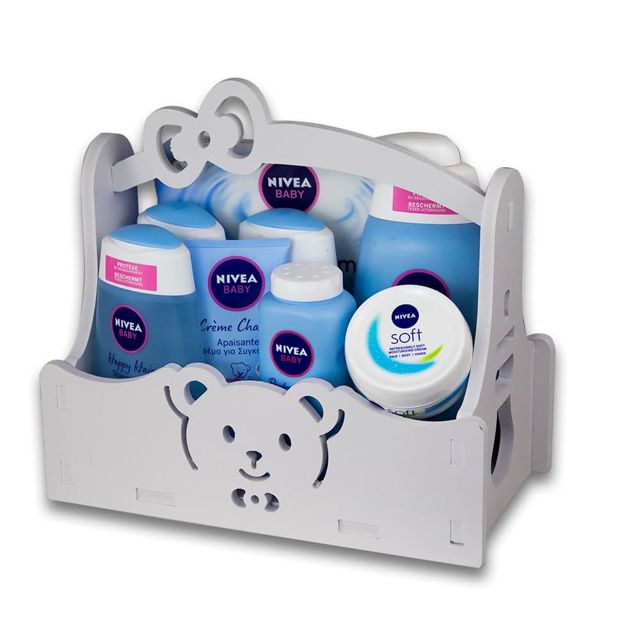 Caisse de rangement pour produit bébé-Bleu