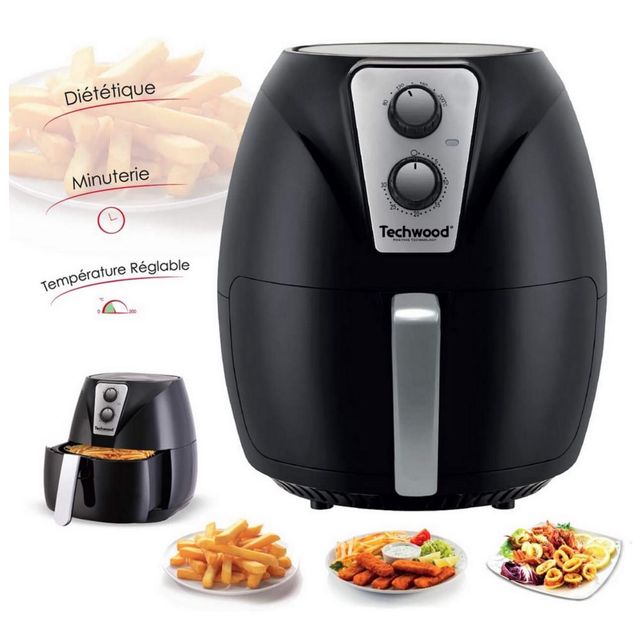 Techwood Friteuse a air chaud sans huile 3litres TFR-306SH