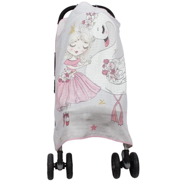 SEVIBEBE Housse de poussette en mousseline