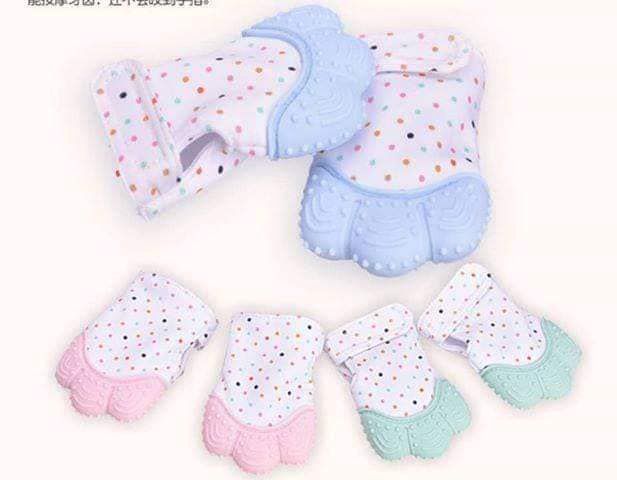 BABYJEM Gant de dentition en silicone