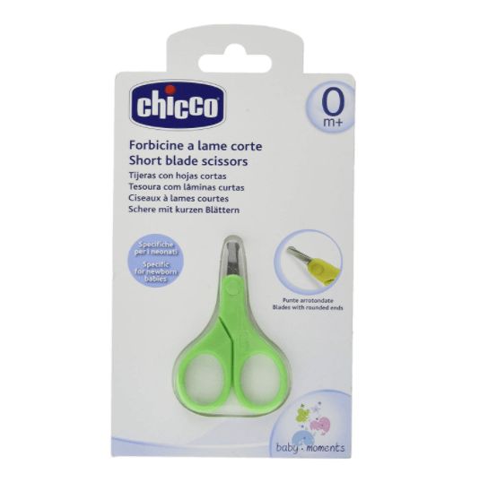 CHICCO  Ciseaux bébé à lames courtes Vert