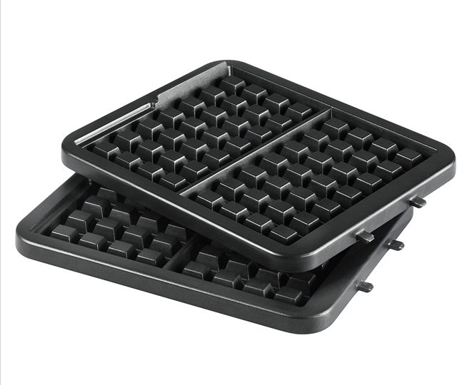 Tefal gaufrier 4en1 Noir/Inox gaufré WM755D12