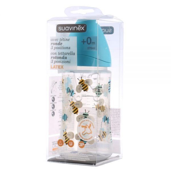 SUAVINEX Biberon plastique 270 ml  0-6 mois