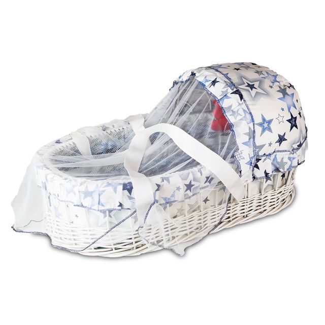 Couffin portable avec moustiquaire bébé-bleu