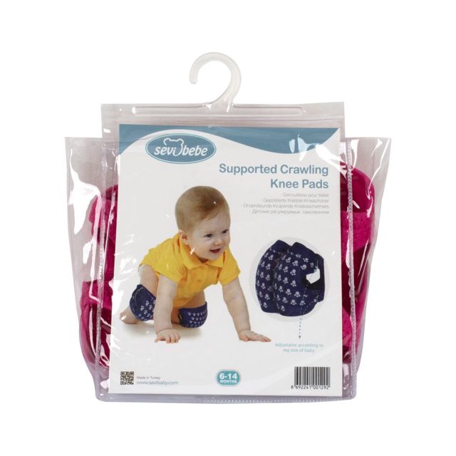 Sevibebe Genouillère rampante pour bébé Rose, bleu , noir
