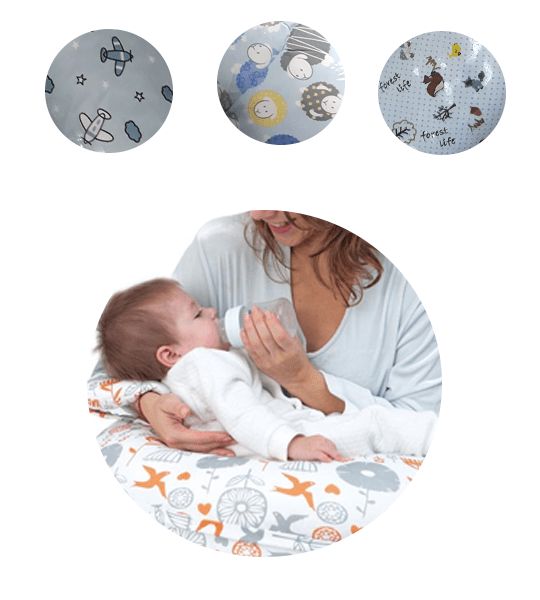 Bebekevi Oreiller d'allaitement et positionneur de bébé