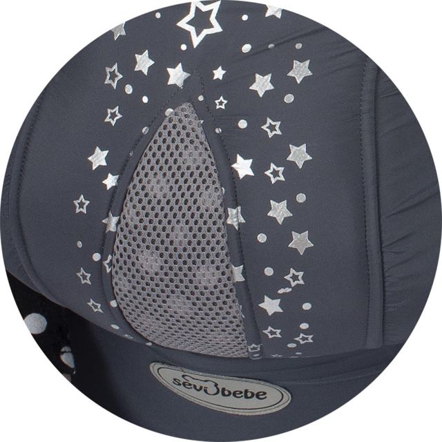 Sevibebe Porte-Bébé Kangourou de luxe  Bleu marine