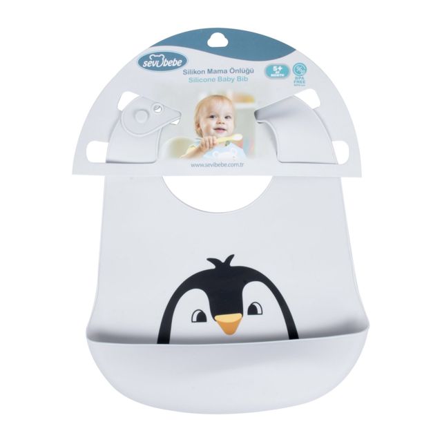 Sevibebe Bavoir en silicone pour bébé