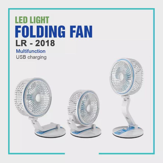 Ventilateur portable avec Lampe LED LR-2018