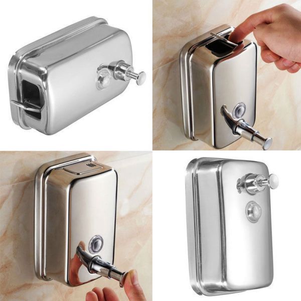 Distributeur de savon liquide 500 ml Inox
