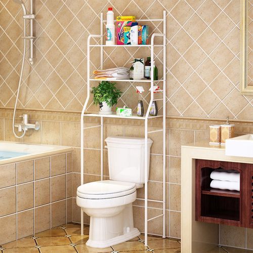 Etagère de rangement pour la salle de bain Blanc