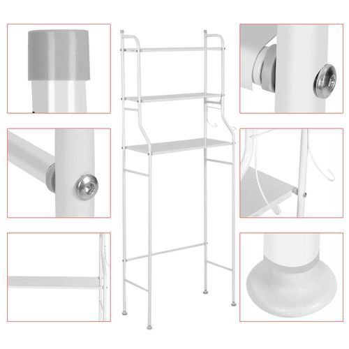Etagère de rangement pour la salle de bain Blanc