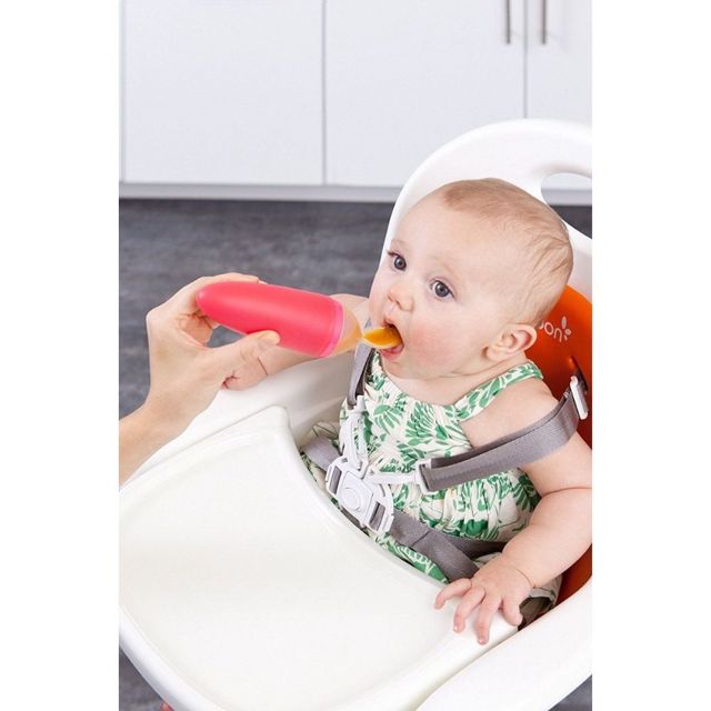 Biberon cuillère  en silicone pour bébés Rose