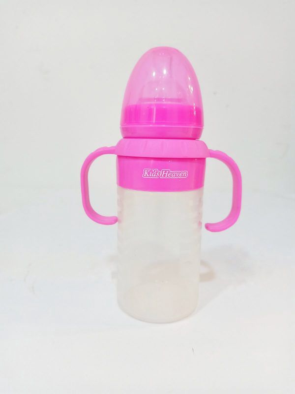 KidsHeaven Biberon avec poignées 250ml Rose
