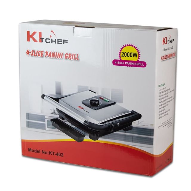 KITCHEF Grille de presse à 4 tranches KT-402