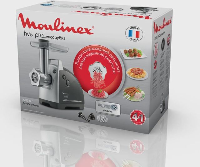 Moulinex Hachoir viande 220W HV8 ME620132 Noir