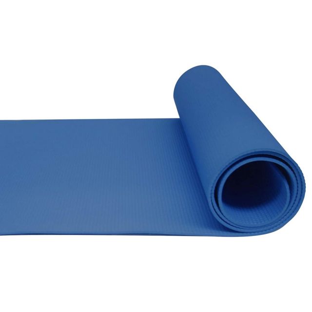 KM SPORT Tapis De Yoga Épais 10 Mm 165 X 60 Cm Bleu