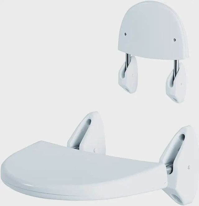 Primanova Tabouret de bain pliant KV07 Blanc