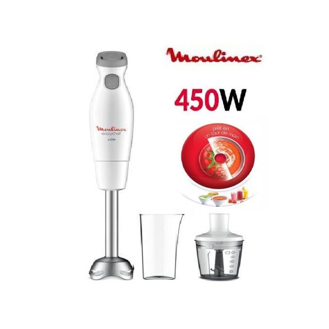 Moulinex Mixeur Plongeant Easychef Dd452110 Blanc