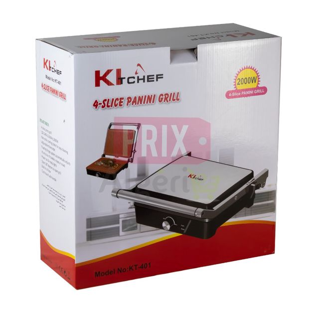 KitChef Grille panineuse 4 en1 2000 wat KT-401
