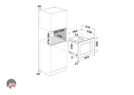 Whirlpool micro onde encastrable 25 Litres WMF250G