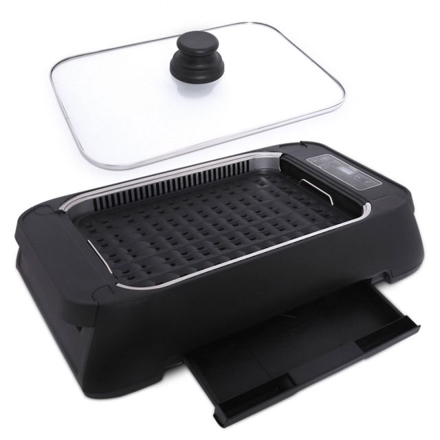 Balzano Grill électrique couvercle en verre KYS-816D