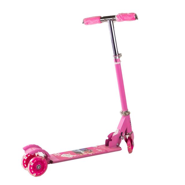 Trottinette Frozen Rose 3 roues hauteur 80cm