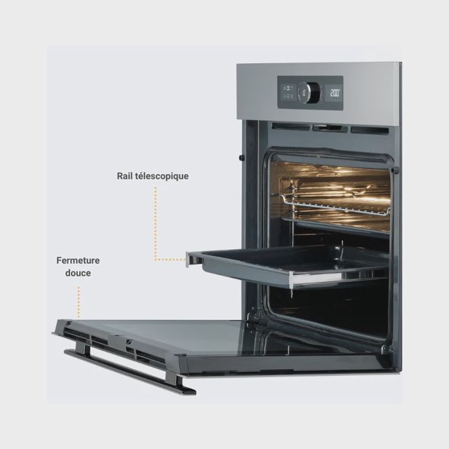 Four Whirlpool Inox 6eme Sense Pyrolys AKZ9626IX