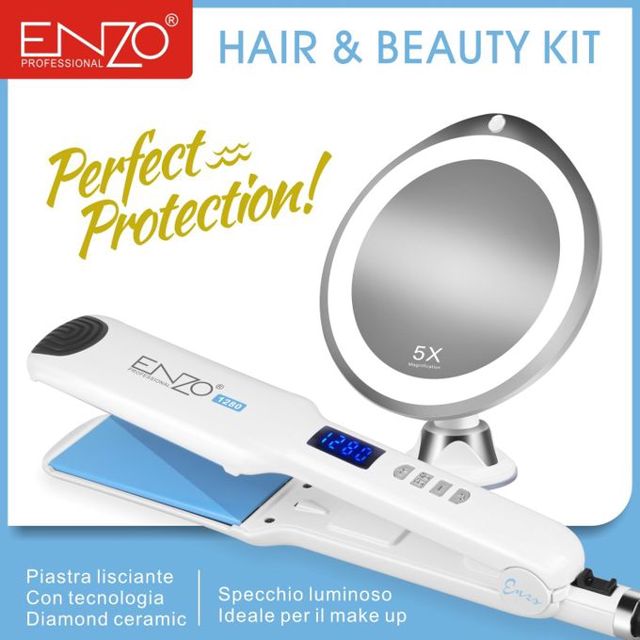 ENZO pack lisseur cheveux pro et mirror EN-3555
